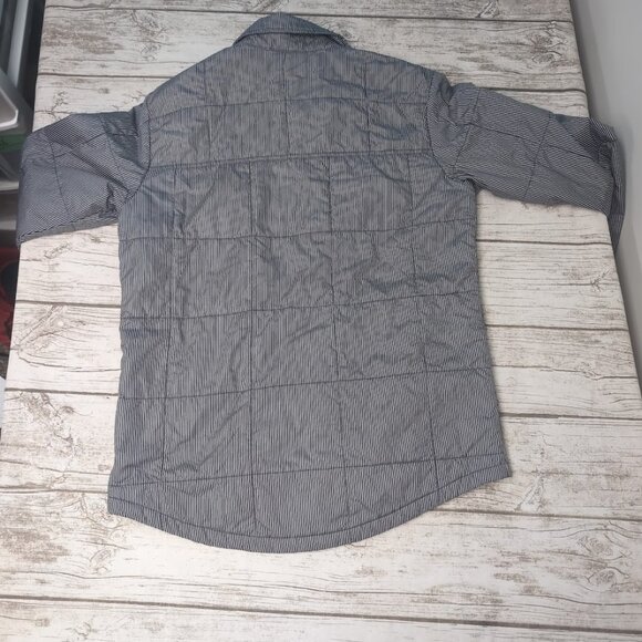 Nike 6.0 White and Blue Pinstripe Button Down Puffer Size Medium - Picture 6 of 6